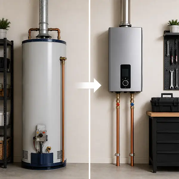 water heater upgrade guidance in Mckinney Texas